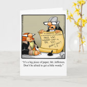 Drôle Carte De Voeux Du Quotidien Juillet (Fleur jaune)