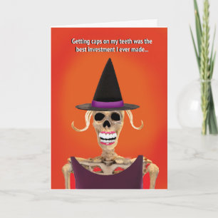 Drôle Carte de voeux Halloween pour elle