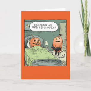 Drôle carte d'Halloween Éffrayant - Citrouilles ép