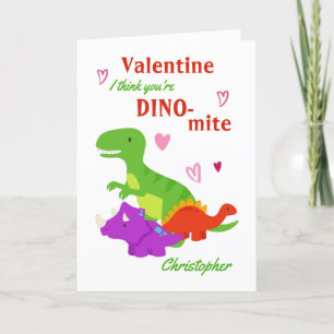 Drôle carte Dino-mite Dinosaur de la Saint Valenti