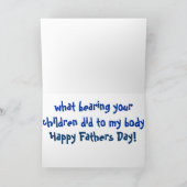 Drôle Carte Fête des pères Épouse Épouse Épouse Qu (Intérieur)