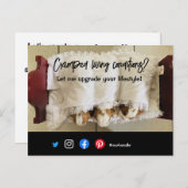 drôle carte postale de l'immobilier crampé chien v (Devant / Derrière)