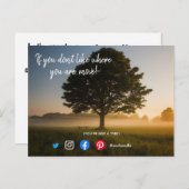 drôle carte postale immobilière vous n'êtes pas un (Devant / Derrière)