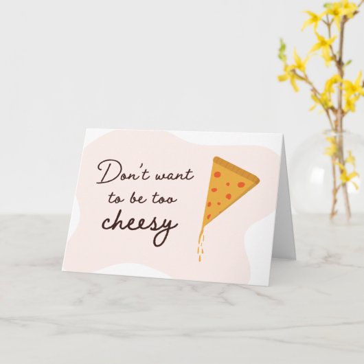 Drôle carte Saint Valentin (Fleur jaune)