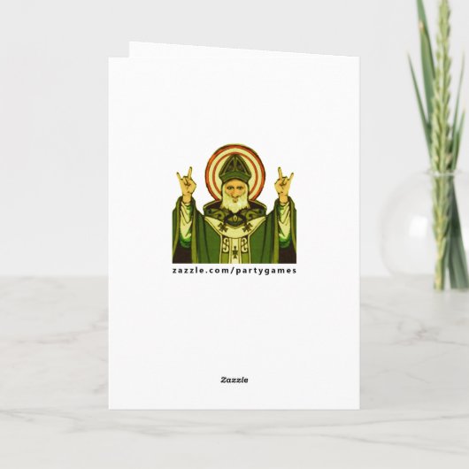 Drôle carte St. Patrick's Day (Dos)