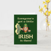 Drôle carte St. Patrick's Day (Fleur jaune)