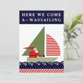 Drôle Cartes de fin de année de voile (Debout devant)