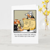 Drôle Cartes de voeux du 4 juillet (Fleur jaune)