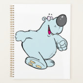 Drôle Carton Polaire Ours Bleu Maigre Caractère Bl (Devant)