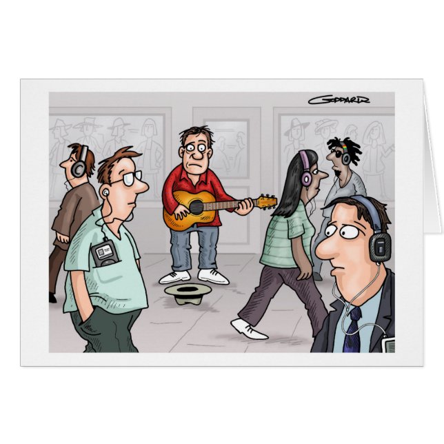 Drôle Cartoon Card par Clive Goddard (Devant horizontal)