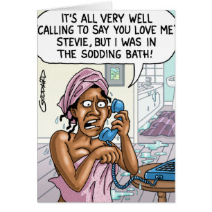 Drôle Cartoon Card par Clive Goddard