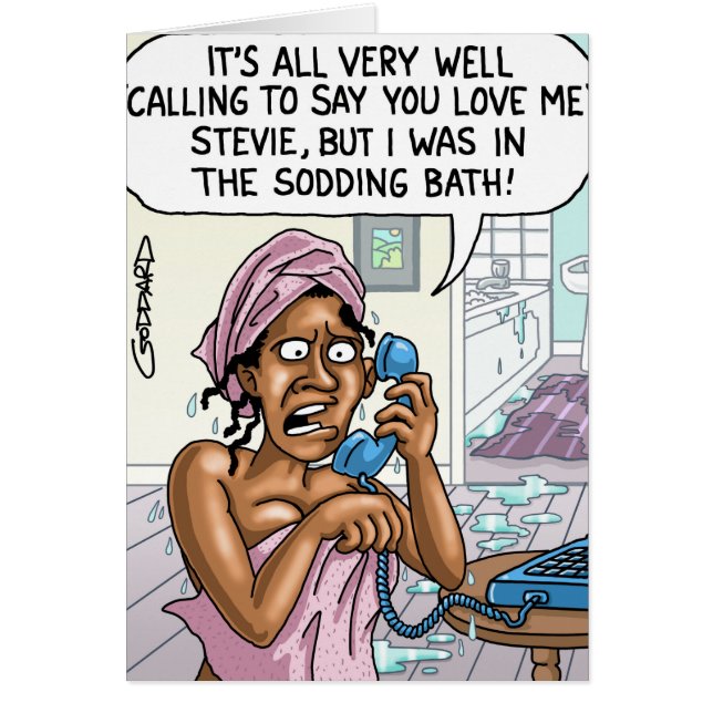 Drôle Cartoon Card par Clive Goddard (Devant)