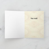 Drôle Cartoon Caveman avec Modèle de carte de guit (Intérieur)