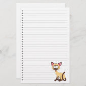 Drôle Cartoon Chat Linked Pet Papeterie (Devant / Derrière)