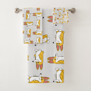 Drôle Cartoon Corgi Motif