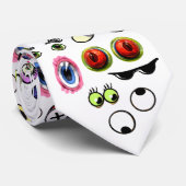 Drôle Cartoon Eyes & Eyeballs Cravate de nouveauté (Roulé)