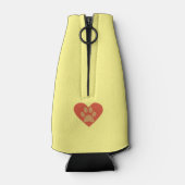 Drôle Cartoon Golden Retriever Glacière bouteille (Dos)