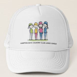 Drôle Cartoon Golf Casquette - Dames League Editio