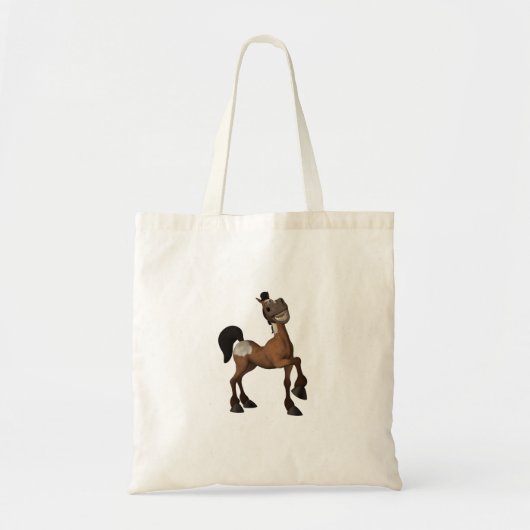 Drôle Cartoon Horse Sac fourre-tout (Devant)