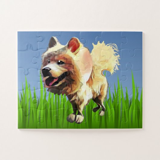Drôle Cartoon Samoyed Chien Enfants 30 pc Puzzle (Horizontal)