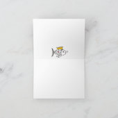 Drôle Cartoon Vous Envoyer Carte Poisson Anniversa (Intérieur)