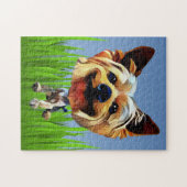 Drôle Cartoon Yorkie 252 Piece Puzzle (Horizontal)