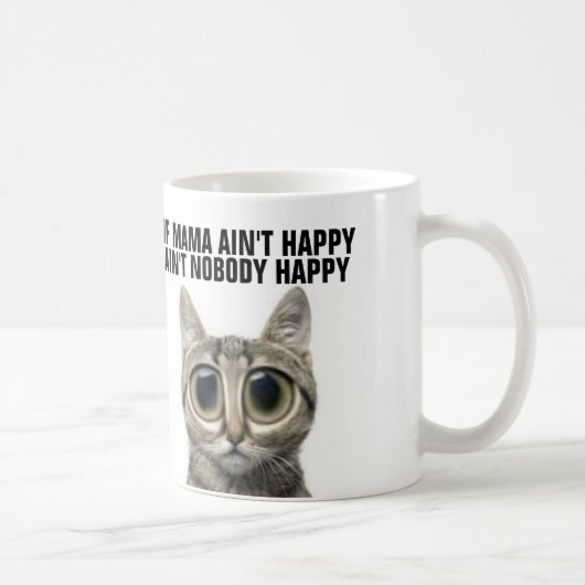 Drôle Cat Café Mugs pour Mère, Maman (Droite)
