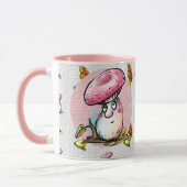 Drôle Champignons caricature Mug (Gauche)