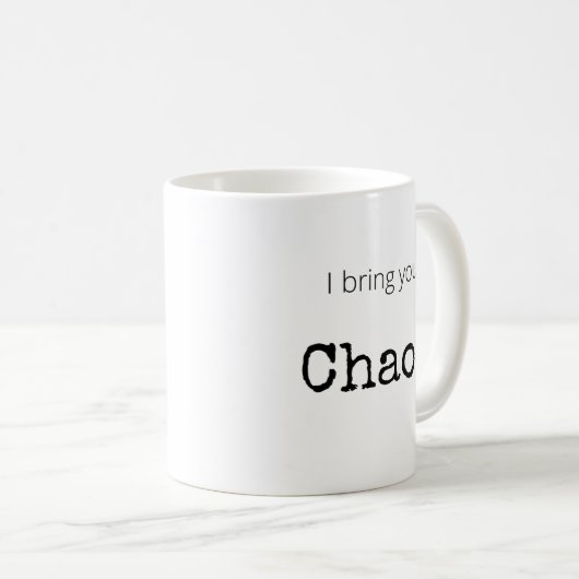 Drôle Chaos Mug (Devant droit)