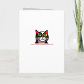 Drôle Chat Anniversaire Carte Cadeau (Dos)