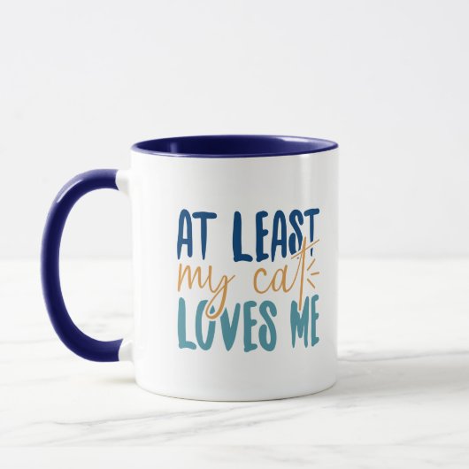 Drôle chat anti-Valentine's Day Coffee Mug (Gauche)