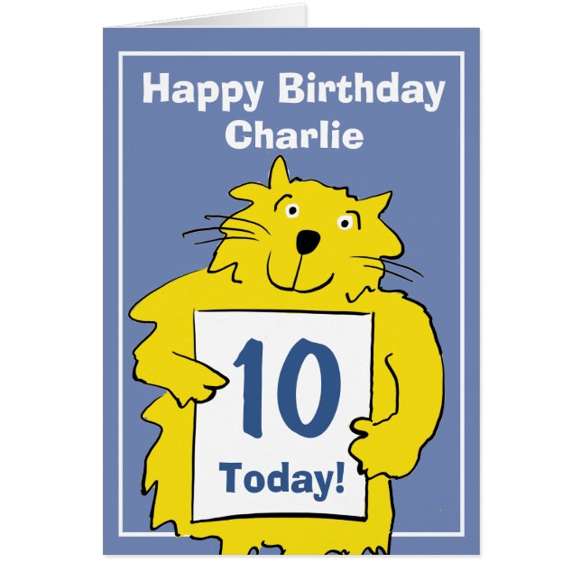 Drôle chat de dessin animé pour personnaliser (Devant)