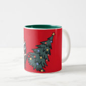 Drôle chat de Noël Mug (Devant droit)