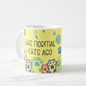Drôle Chat Lady Design Coffee Mug Cup (Devant gauche)