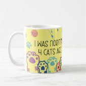 Drôle Chat Lady Design Coffee Mug Cup (Gauche)