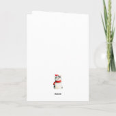 Drôle Chat mignonne Joyeuse Carte de Noël (Dos)