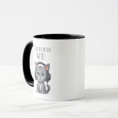 Drôle Chat Mug - Travailler à la maison - Vous ête (Devant gauche)