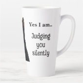 Drôle chat noir en céramique Mug (Droite)