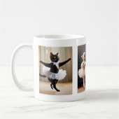 Drôle Chat Sheep Ballet Danse Mug (Gauche)