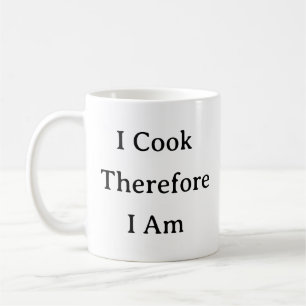 Drôle Chef Citer Mug - Je Cuis Donc Je Suis