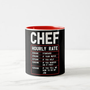 Drôle Chef Horaire Évaluer Deux Tons De Café Mug