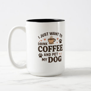 Drôle chien amoureux Mug Chien Maman Chien Papa