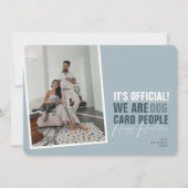 Drôle Chien Carte de Noël Bleu Joyeux Howlidays (Devant)