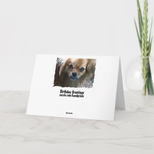 Drôle Chien Chien Chien Chien Carte Anniversaire (Dos)