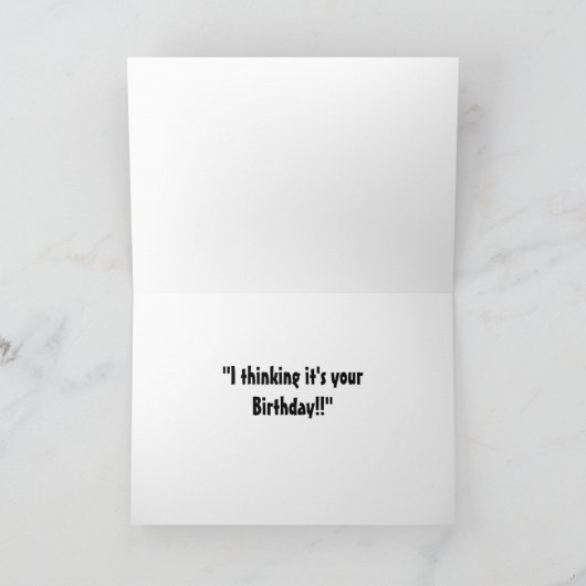 Drôle Chien Chien Chien Chien Carte Anniversaire (Intérieur)