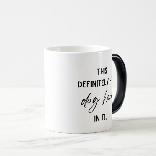 Drôle Chien Coiffure Mug (Devant droit)