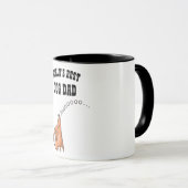 Drôle CHIEN DAD Mug - Mignonne chien hurlant dessi (Devant droit)