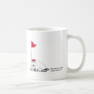 Drôle chien de golf Trou-en-un Mug