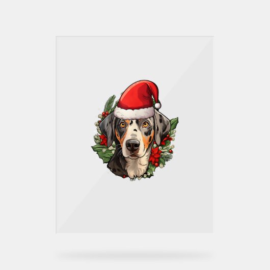 Drôle Chien de Noël Catahoula Leopard (Recto)