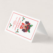 Drôle chien de Noël Howliday mignon chien carte pl (Front)